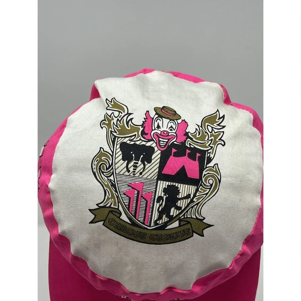 Vintage Circus Hotel Casino Hat‎ Snapback Painters Ball Cap Pink 90s Las Vegas